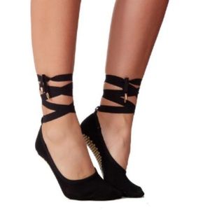 Lucky Honey Lace-Up Grip Sock